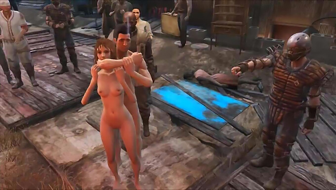 Skupinový Sex Na Verejnosti V Diamond City, Fallout 4