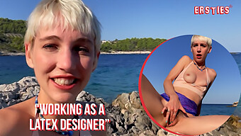 First-Timer Beauty Pleasures Herself Outdoors In Croatia