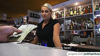 Beautiful Lenka Gets A Facial In A Pub In This Porn Video.