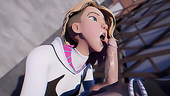 Hãy Sẵn Sàng Cho Một Cuộc Hành Động 3d Với Mông To Của Spider-Gwen.