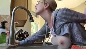 Amateur Kitchen Encounter With Busty Teen