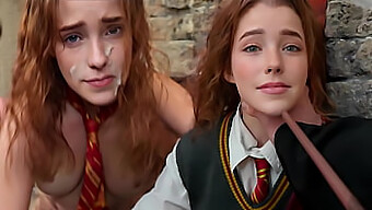 Get A Pov View Of Hermione Granger'S Big Natural Tits And Wet Pussy In Homemade Sex Video