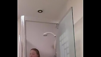 Ex-Girlfriend'S Solo Shower Play In Self-Shot Video