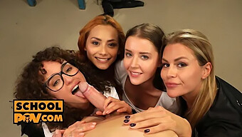 Sybil, Zlata Shine, Veronica Leal Ve Geisha Kyd'In Çift Ağızlı Sakso Çektiği Pov Deneyimi