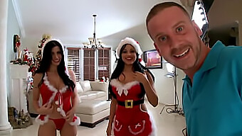 Ass Lovers Rejoice: Bubble Butt Christmas Special With Rebeca Linares And Abella Anderson