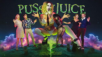 Beetlejuice Xxx -Parodia Lily Lanen, River Lynnin Ja Mochi Monan Kanssa Hd-Laadulla