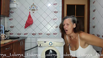 Lukerya'S Tantalizing Show With A Natural Big Ass And Tits