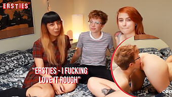 Three People Engage In Steamy Action With A Sex Toy Strap-On