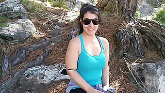 Outdoor Public Oral Sex And Tit Flashing In The Mountains