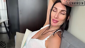 Liza Virgin'S Seductive Encounter With Stepson Ends In Tit-Burping Ecstasy